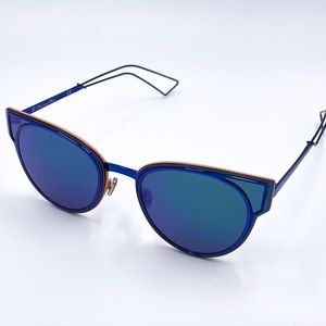 DIOR DiorSculpt Blue Cat Eye Sunglasses NWT